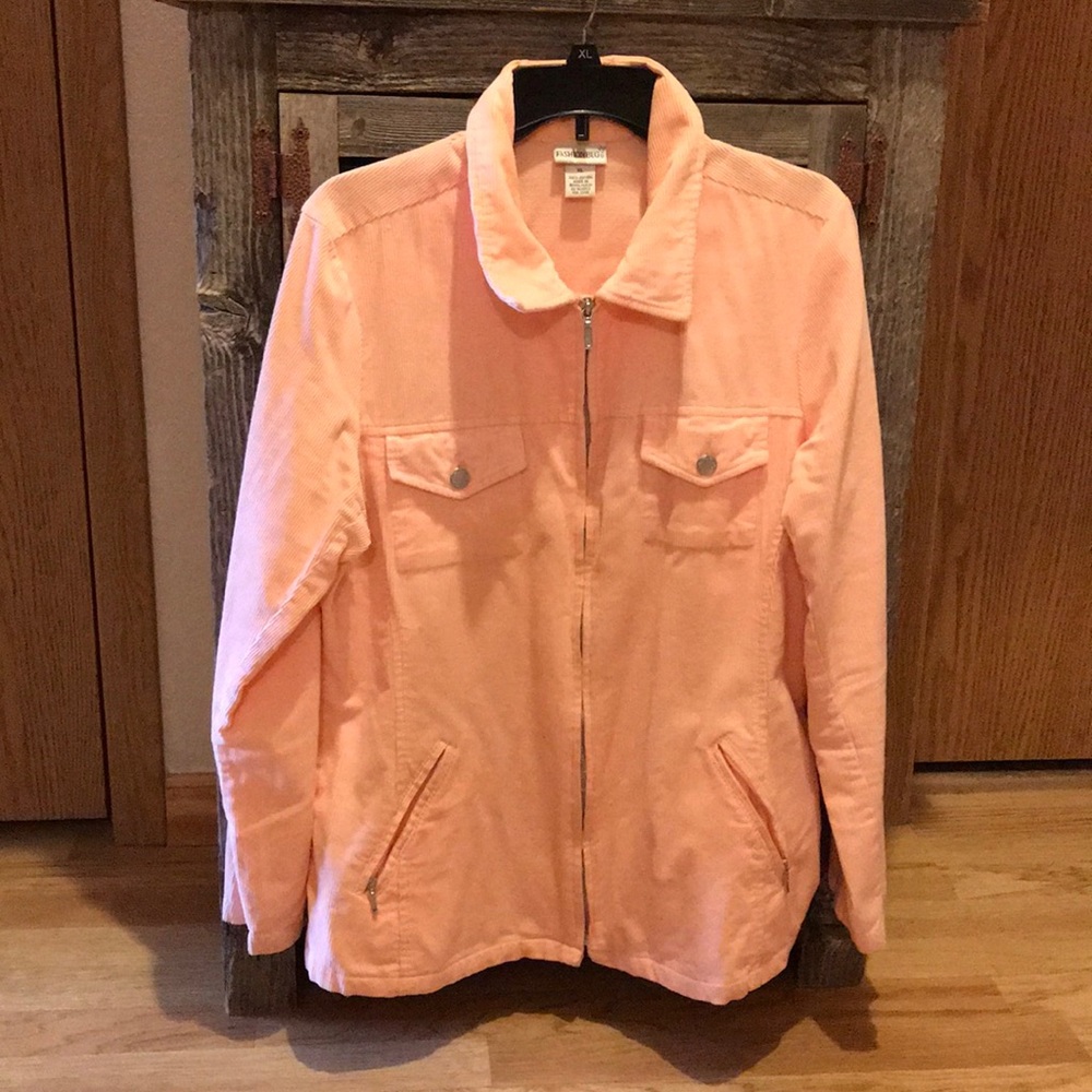 Springtime Special Cute Corduroy Apricot Jacket.